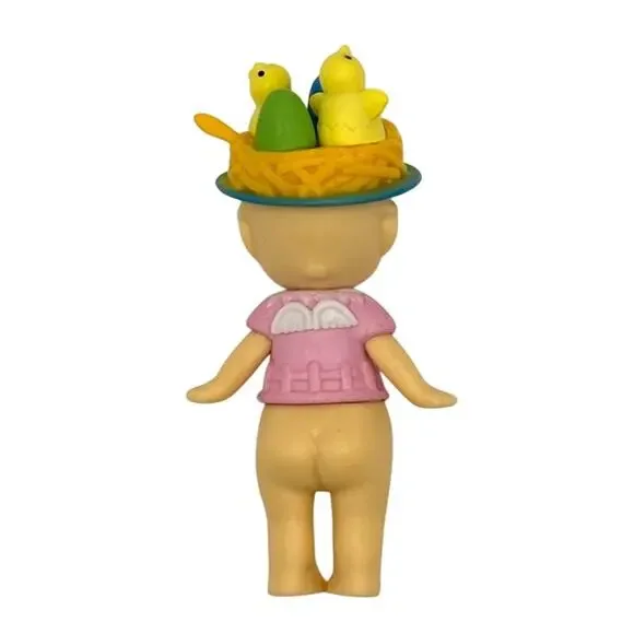 New Kawaii Cupid Angel Mini Figure Pink & Yellow Easter Nest, Cute Toy, Gift - Picture 2 of 3